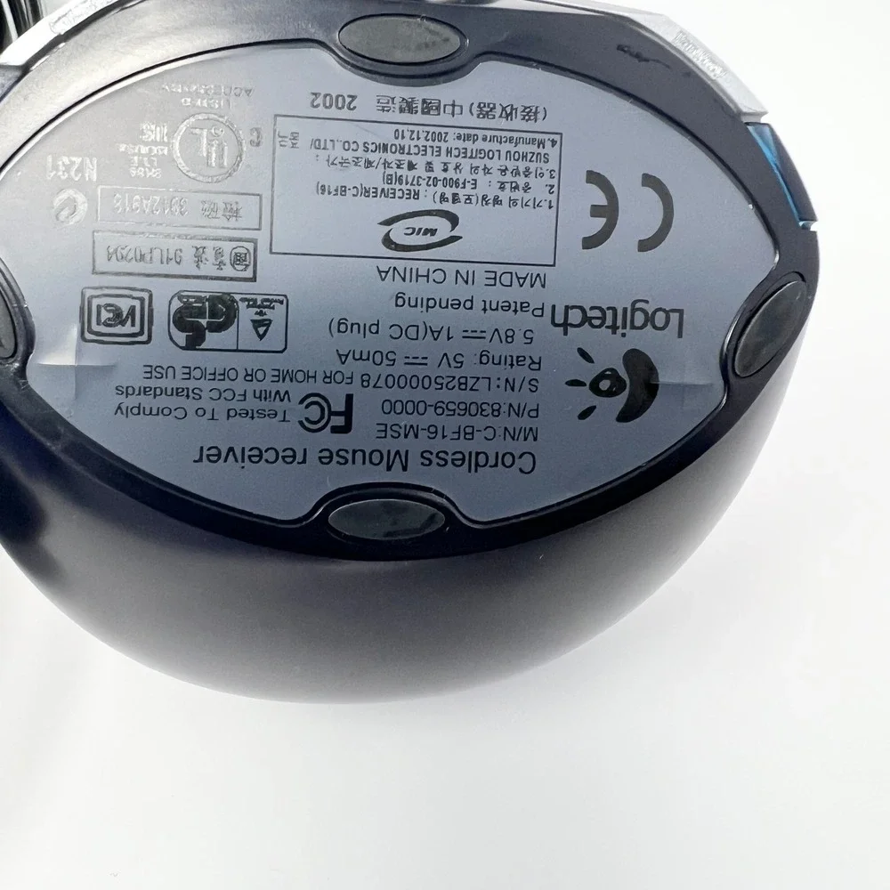 Logitech MX700 Wireless Optical Gaming Mouse M/N M-RY81 Charging Base + Adapter
